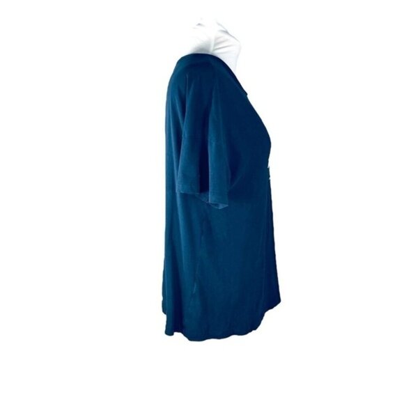 Mango Basics tee shirt scoop neck navy blue FYI  Follow Your Intuition size XS - Picture 2 of 8